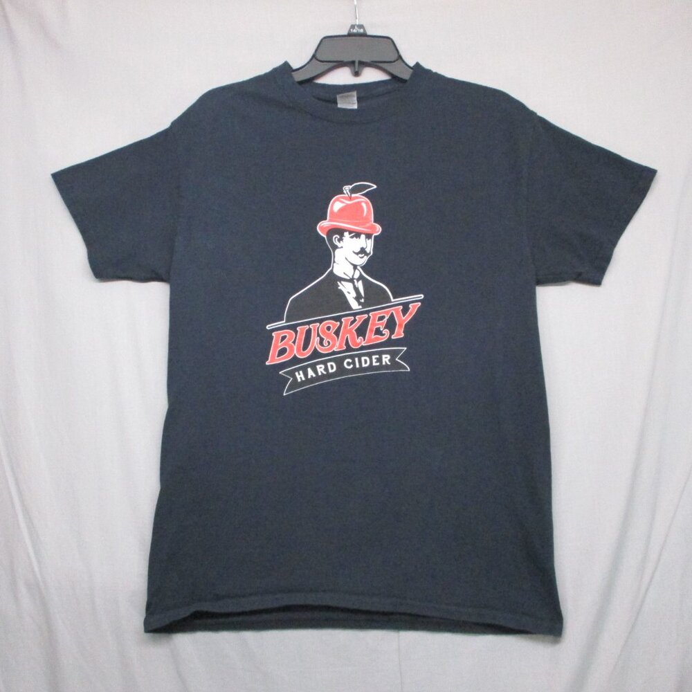 Gildan‎ Buskey Hard Cider Short Sleeve T-Shirt Black Men Size | M